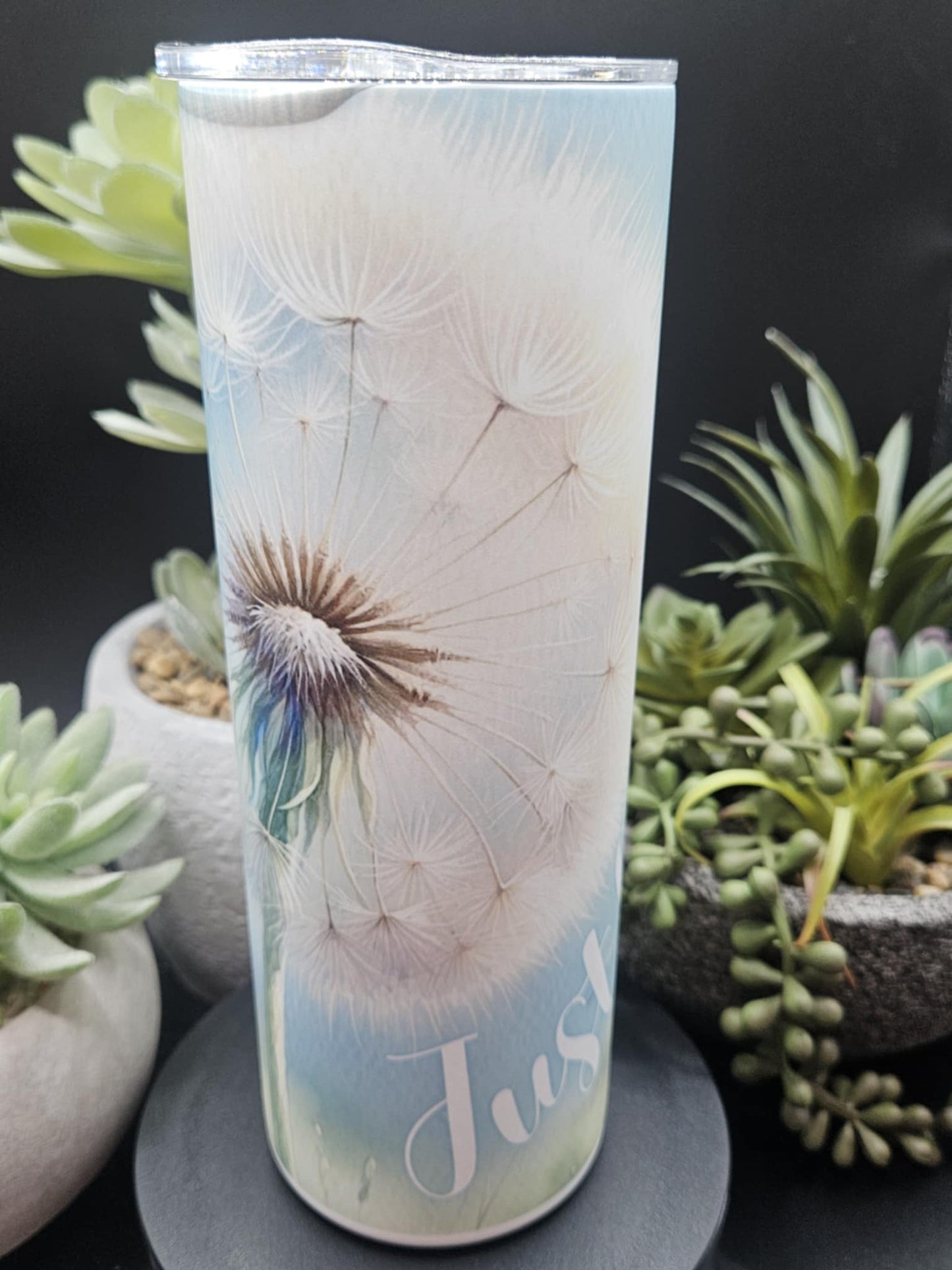 Glow-in-the-dark dandelion 20oz Drink Tumbler