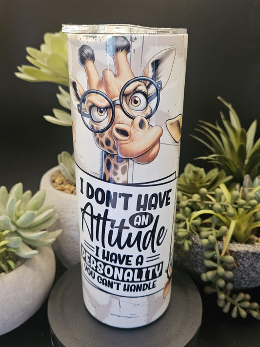 Toon Attitude Giraffe 20oz Drink Tumblers