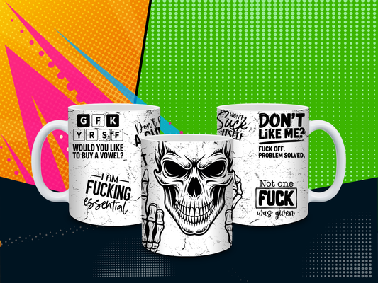 Sassy Skull Attitude Mug 01 – 11 oz