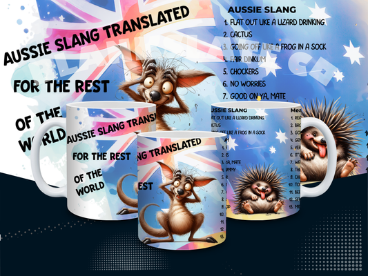 Aussie Slang Meanings Mug – 11oz