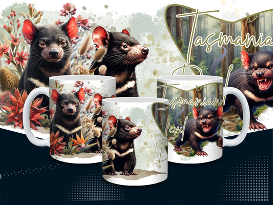 Tasmanian Devils Mug – 11oz