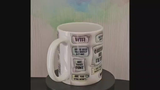 Sassy Caution No Filter 11 oz Mug