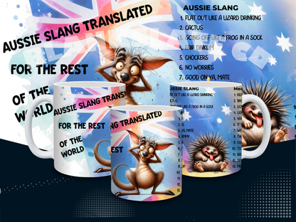 Aussie Slang Meanings Mug – 11oz