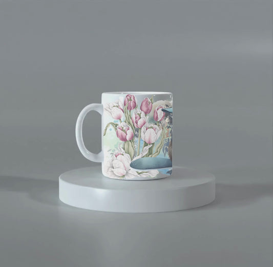Penguins & Tulips Mug – Wynyard, Tasmania – 11oz