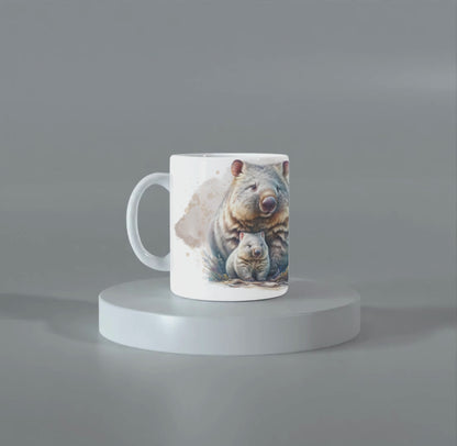 Beautiful Wombat & Baby Mug – 11oz
